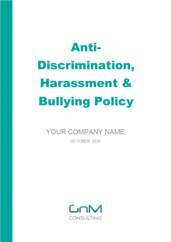 Anti-Discrimination, Harassment & Bullying Policy