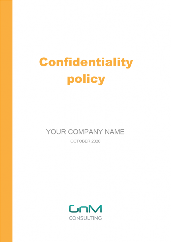 Confidentiality Policy