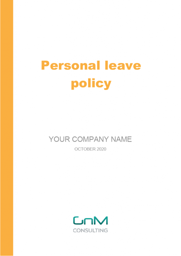 Personal Leave Policy